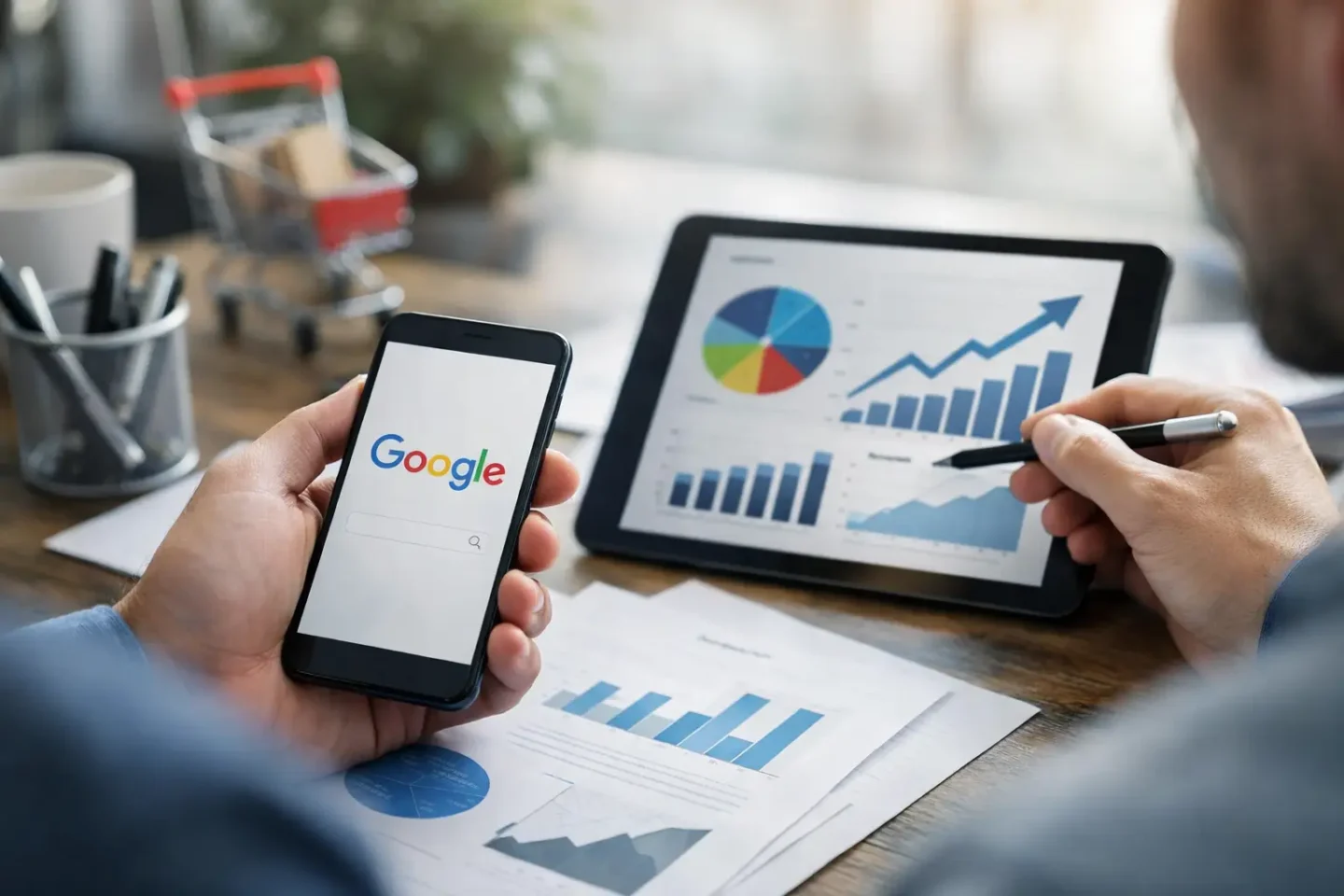 Google oglaševanje za več povpraševanj screan