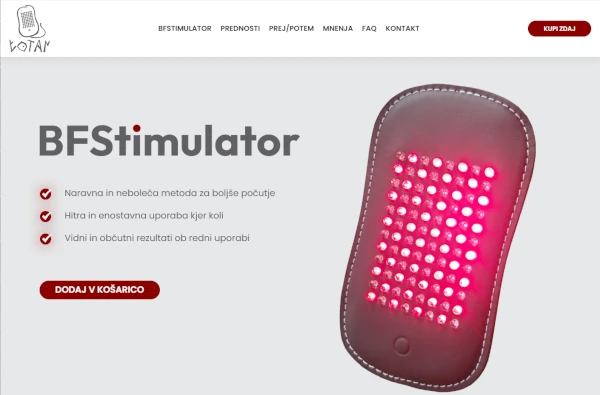 Izdelava spletne trgovine BFStimulator
